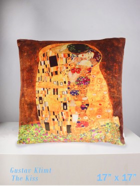 Gustav Klimt The Kiss Design Cushion Cover and Filler (double sided)